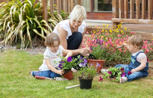Outdoor garden maintenance and planting materials